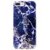 iPhone 7 Plus - TPU IMD Soft Full Case Printing Protective Cover Case - Blue Marble Pattern